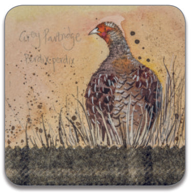 Grey Partridge Coaster