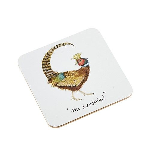 'His Lordship' Pheasant Coaster