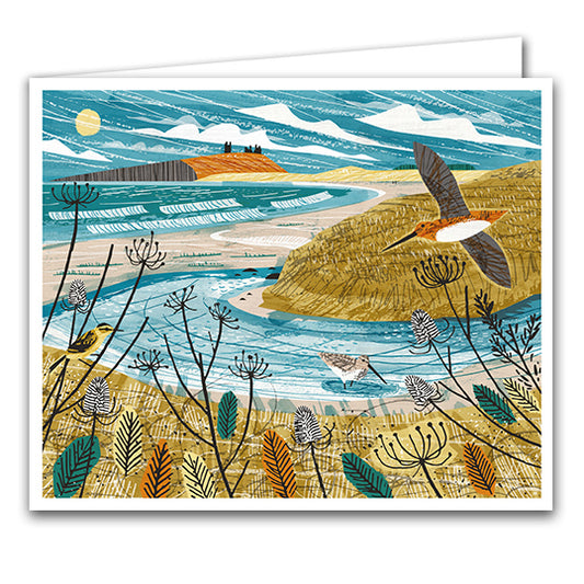 Dunstanburgh Snipes Greeting Card