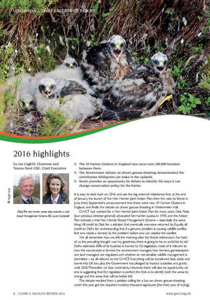 GWCT Annual Review 2016 - eBook